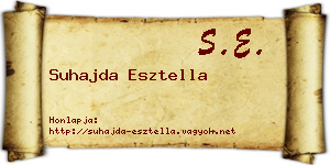 Suhajda Esztella névjegykártya
